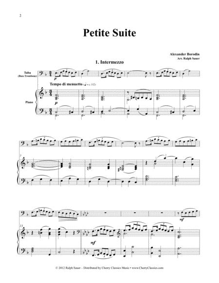 Petite Suite For Tuba Or Bass Trombone Piano Page 2