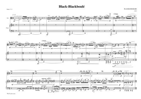 Philippe Legrandgerard Black Blackboul For Viola And Piano Page 2