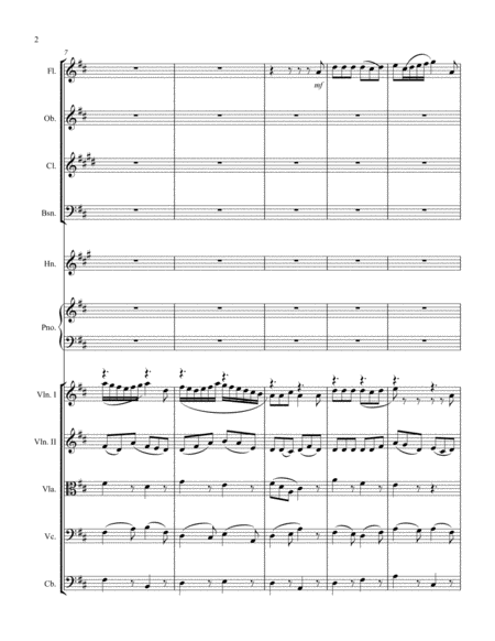 Piano Concerto No 1 In D Major Full Score Page 2