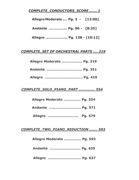 Piano Concerto No 1 Op 53 Conductors Score Set Of Parts Solo Piano 2 Piano Reduction By James V Signorile Page 2