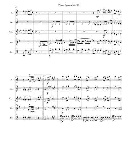 Piano Sonata No 11 Kv 331 Movement Iii Rondo Alla Turca Page 2