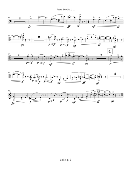 Piano Trio No 2 Shosty Bach Suite 2012 Rev 2013 Cello Page 2