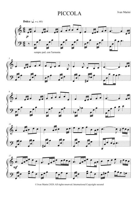 Piccola For Piano Solo Page 2