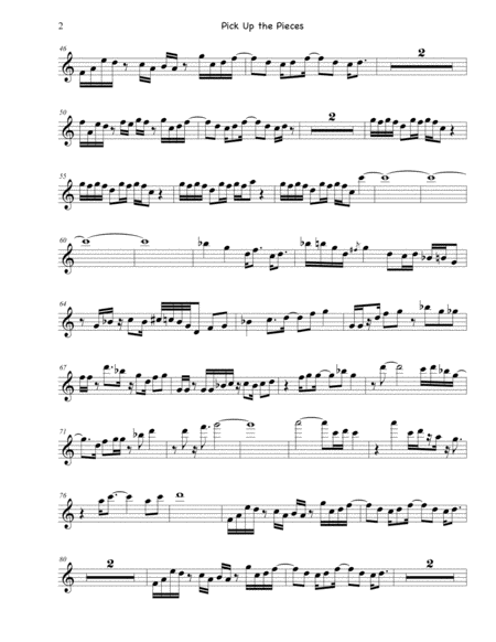 Pick Up The Pieces Bari Sax Solo Page 2