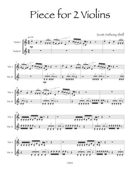 Piece For 2 Violins Page 2