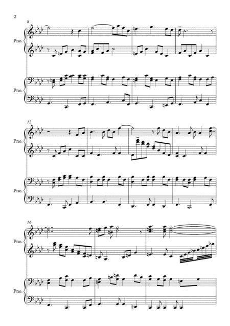 Pink Martinis Lets Never Stop Falling In Love Latin Piano For Four Hands Duet Page 2