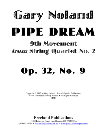 Pipe Dream For String Quartet Op 32 No 9 Page 2