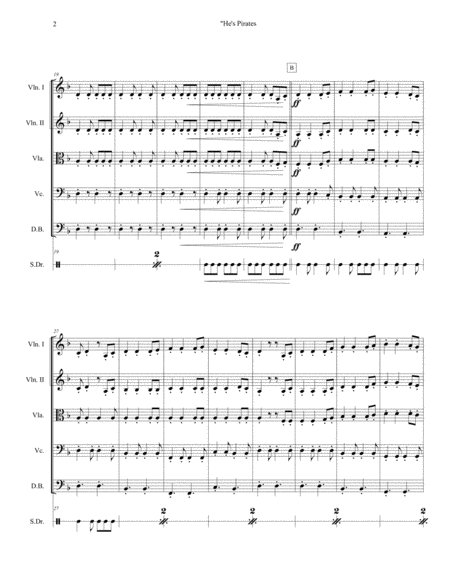 Pirates Of The Caribbean Hes A Pirate Strings Page 2