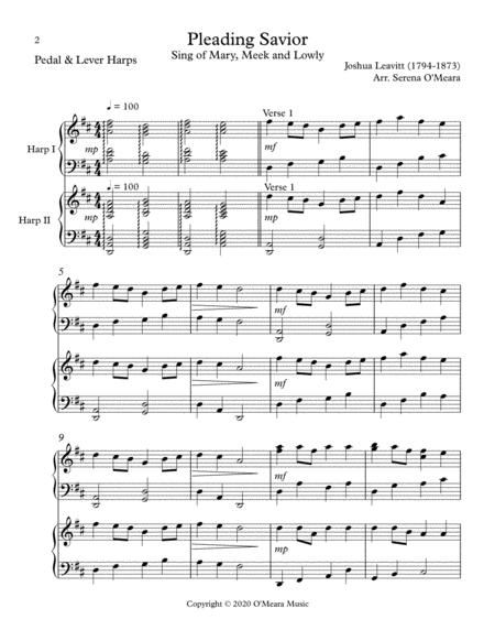 Pleading Savior Sing Of Mary Meek And Lowly Score Parts Page 2