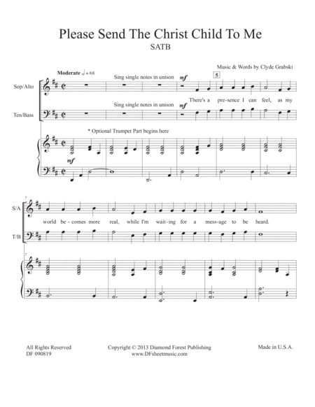 Please Send The Christ Child To Me Satb Wonderful Advent Anthem Page 2