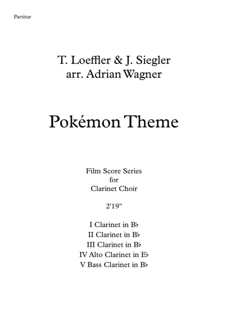 Pokmon Theme Clarinet Choir Arr Adrian Wagner Page 2