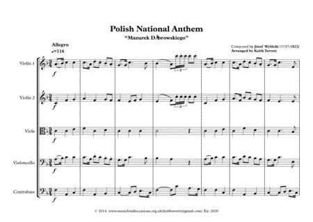 Polish National Anthem For String Orchestra Mfao World National Anthem Series Page 2