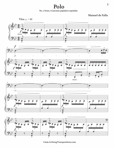 Polo Transposed To G Minor Bass Clef Page 2