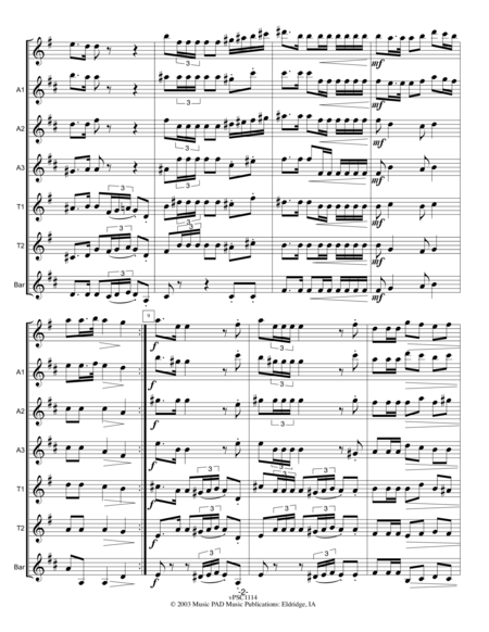 Polonaise Op 40 1 By Chopin For Saxophone Choir Page 2