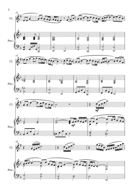 Polovtsian Dance For Clarinet And Piano Page 2