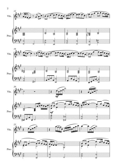 Polovtsian Dance For Violin And Piano Page 2