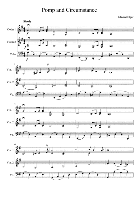 Pomp And Circumstance Two Violins And Cello Page 2