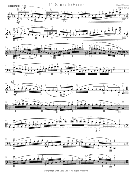 Popper Arr Richard Aaron Op 73 Etude 14 Page 2