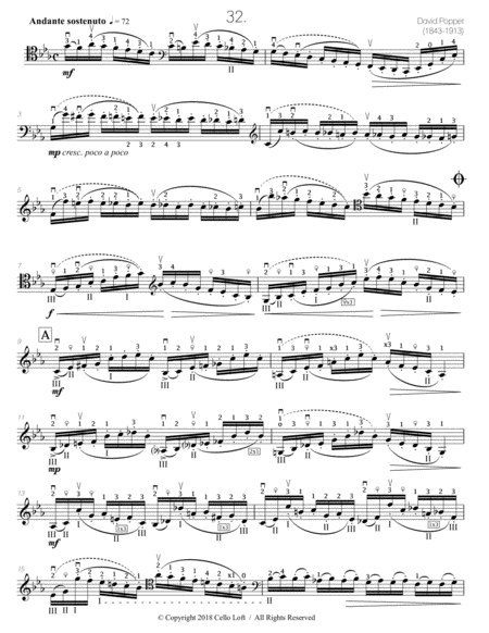 Popper Arr Richard Aaron Op 73 Etude 32 Page 2