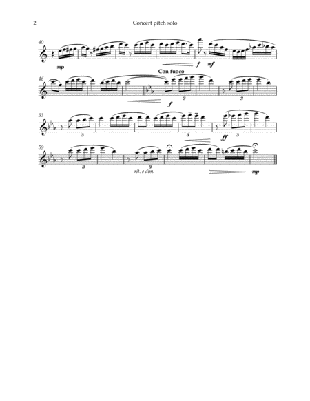 Por Una Cabeza Tango Concert Pitch Solo With Piano Accompaniment Page 2