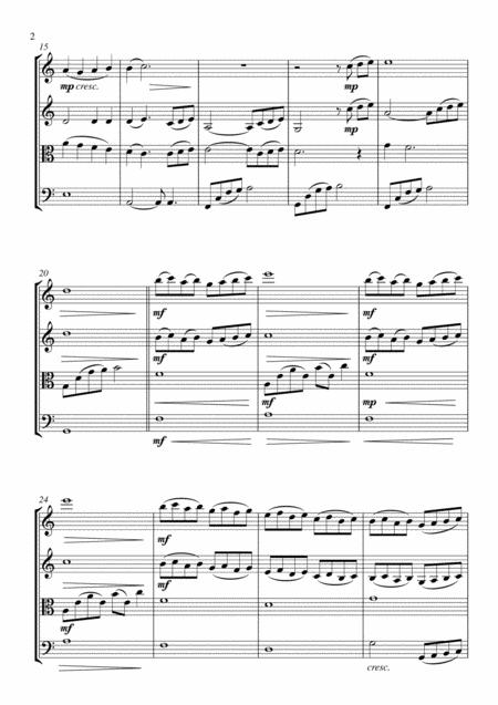 Portuguese Love Theme String Quartet Score And Parts Page 2