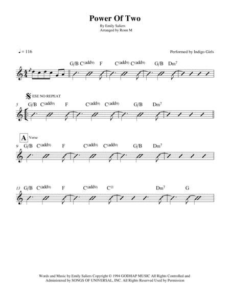 Power Of Two Performed By Indigo Girls Page 2