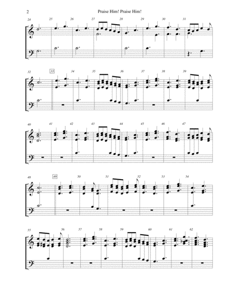Praise Him Praise Him For 2 Octave Handbell Choir Page 2