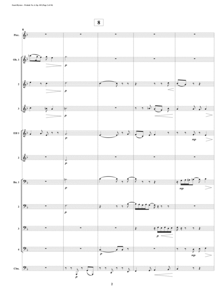 Prelude 04 In F Major Op 103 By Gabriel Faur Double Reed Choir Picc Page 2