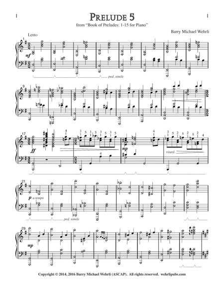 Prelude 5 From Book Of Preludes 1 15 For Piano Page 2