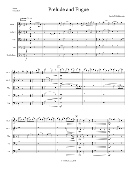 Prelude And Fugue For String Orchestra Page 2