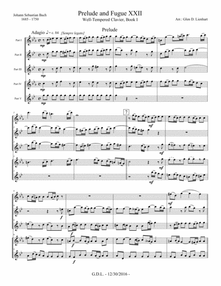 Prelude And Fugue Xxii Saxophone Page 2