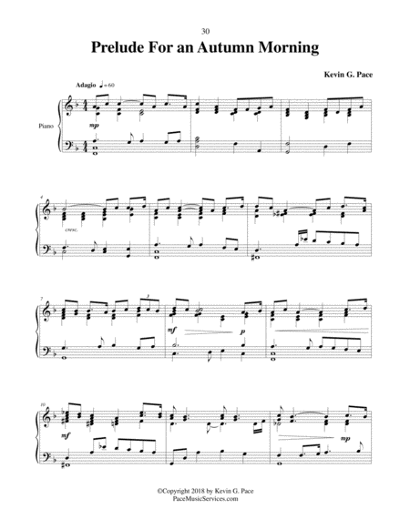 Prelude For An Autumn Morning Piano Solo Prelude Page 2