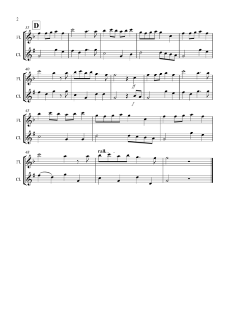 Prelude From Te Deum For Flute And Clarinet Page 2