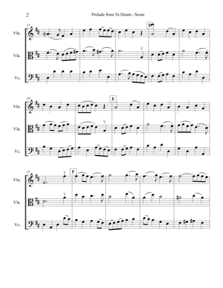 Prelude From Te Deum For String Trio Page 2