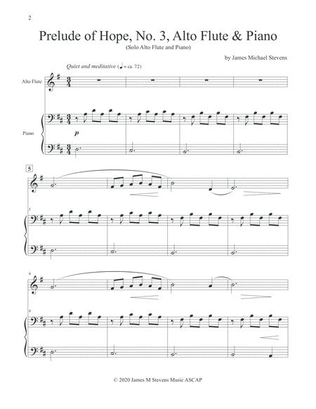 Prelude Of Hope No 3 Alto Flute Piano Page 2