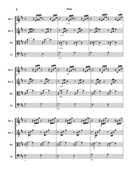 Prelude String Quartet Page 2