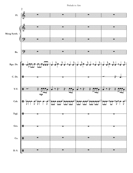 Prelude To Aire Chicago Full Score Set Of Parts Page 2