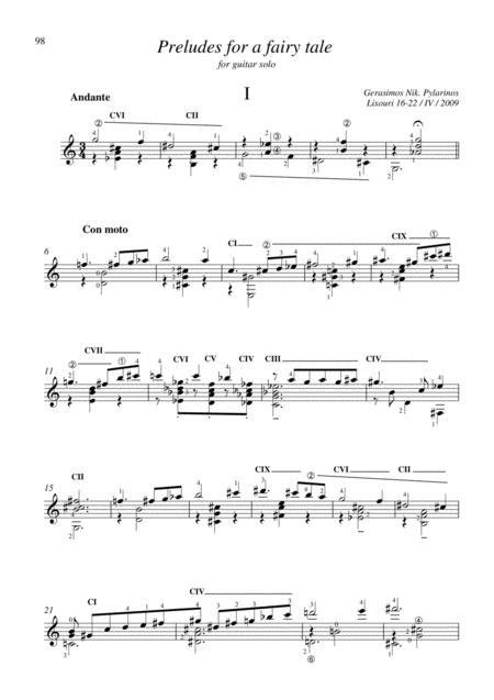 Preludes For A Fairy Tale For Guitar Solo Page 2