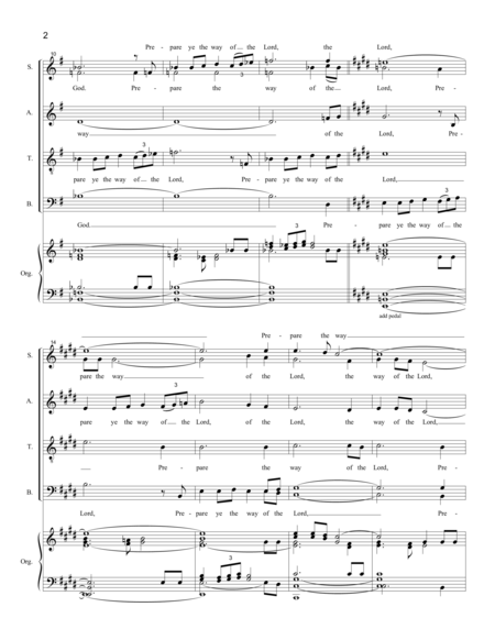 Prepare The Way Of The Lord Satb Divisi Page 2