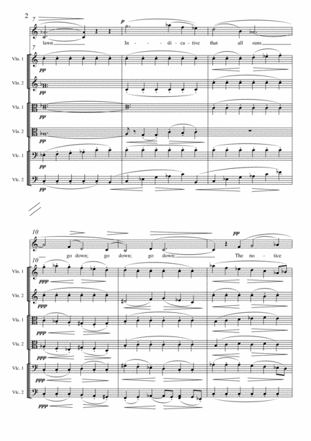 Presentiment A Song For Soprano Voice And String Sextet Page 2