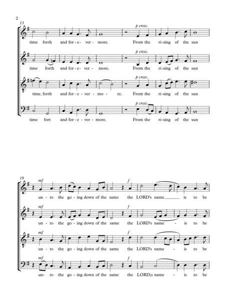 Psalm 113 For A Capella Chorus Page 2