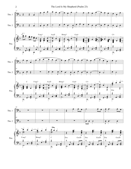 Psalm 23 Theme From The Vicar Of Dibley Trombone Duet Page 2