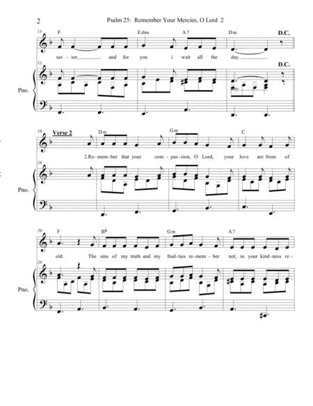 Psalm 25 Teach Me Your Ways Piano Vocal Page 2