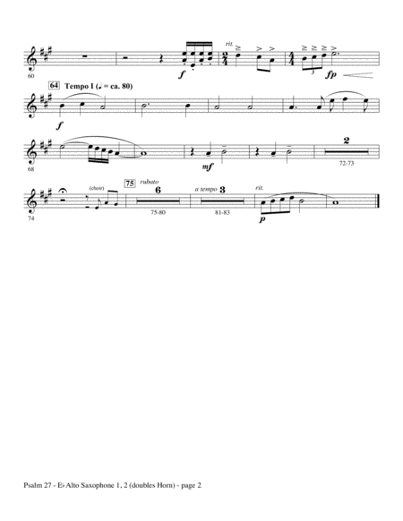 Psalm 27 Alto Sax Sub Horn Page 2