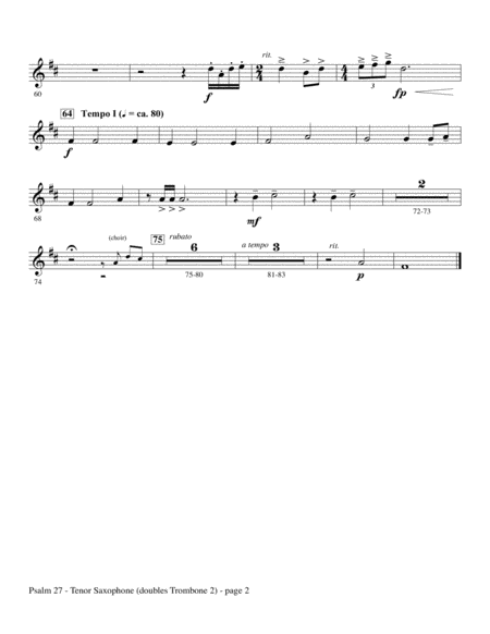 Psalm 27 Tenor Sax Sub Tbn 2 Page 2