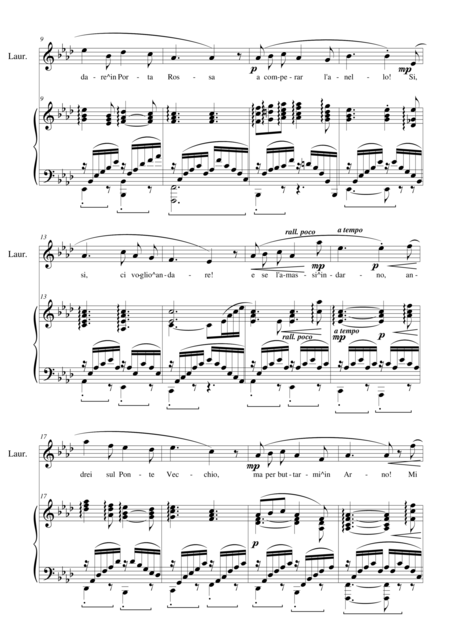 Puccini Gianni Schicchi Act1 O Mio Babbino Caro Soprano And Piano Page 2