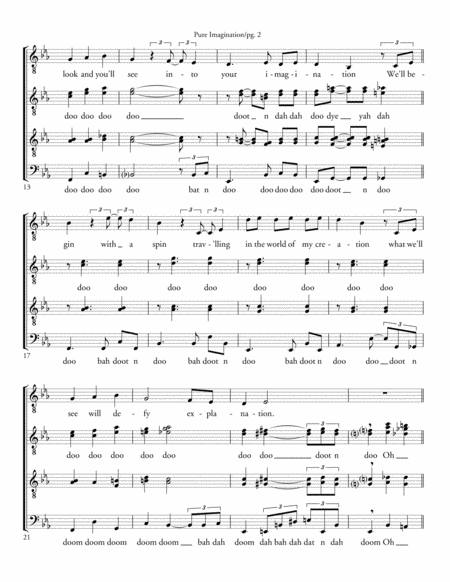 Pure Imagination Ttbb Acappella Page 2