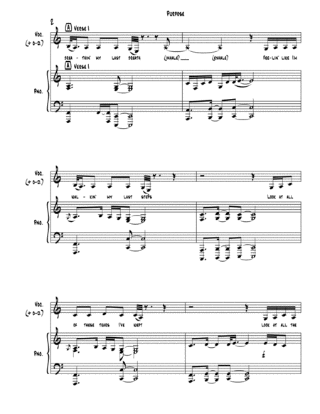 Purpose Justin Bieber Piano Vocal Page 2