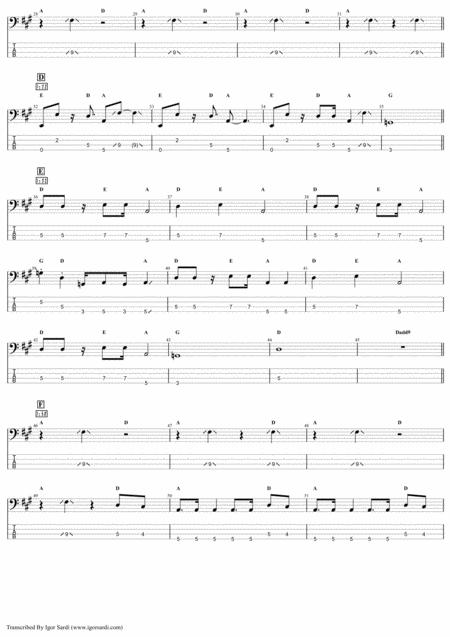 Put Out The Fire Queen John Deacon Complete And Accurate Bass Transcription Whit Tab Page 2