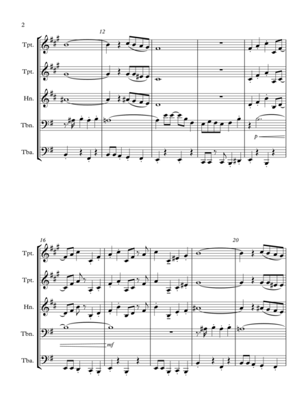 Puttin On The Ritz Brass Quintet Page 2